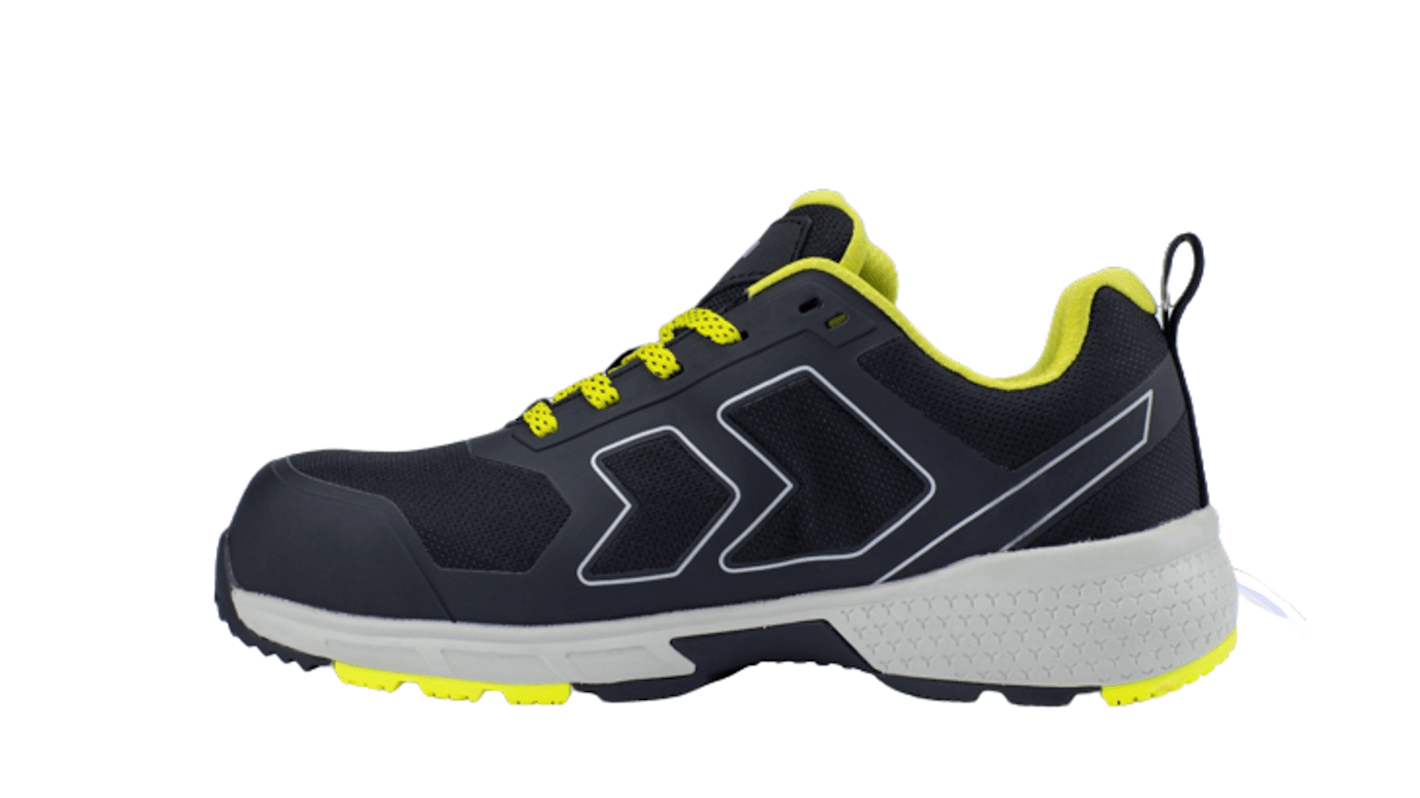 Honeywell Safety Runner Yellow S3 Unisex Sicherheitsschuhe Schwarz, Gelb, mit Zehen-Schutzkappe, Größe 43 / UK 9,