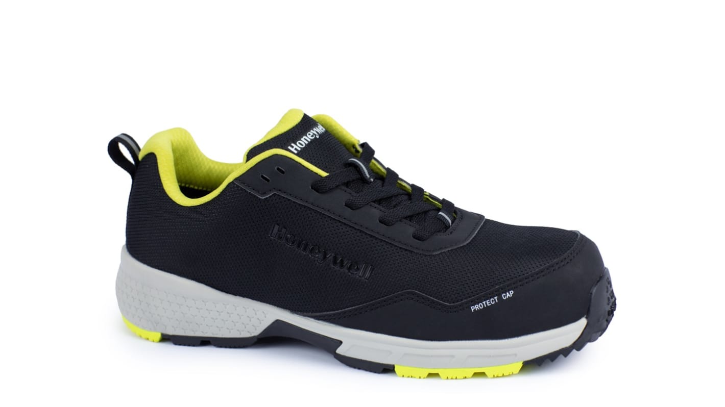 Honeywell Safety Starter Yellow S1P Unisex Black, Yellow Composite Toe Capped Safety Shoes, UK 3, EU 35