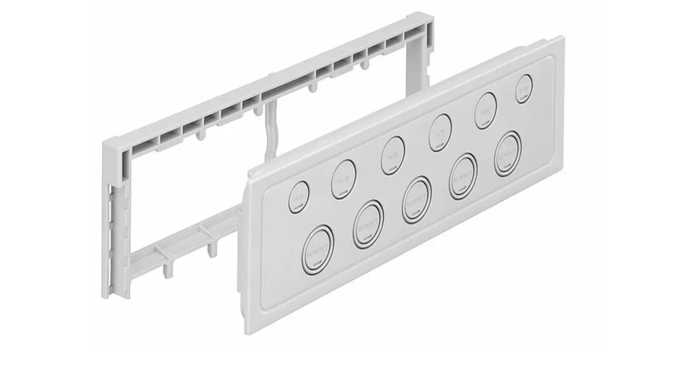 Spelsberg AK3 serien Flange til brug sammen med Små fordelingskort, 79.9 x 266.2 x 40mm