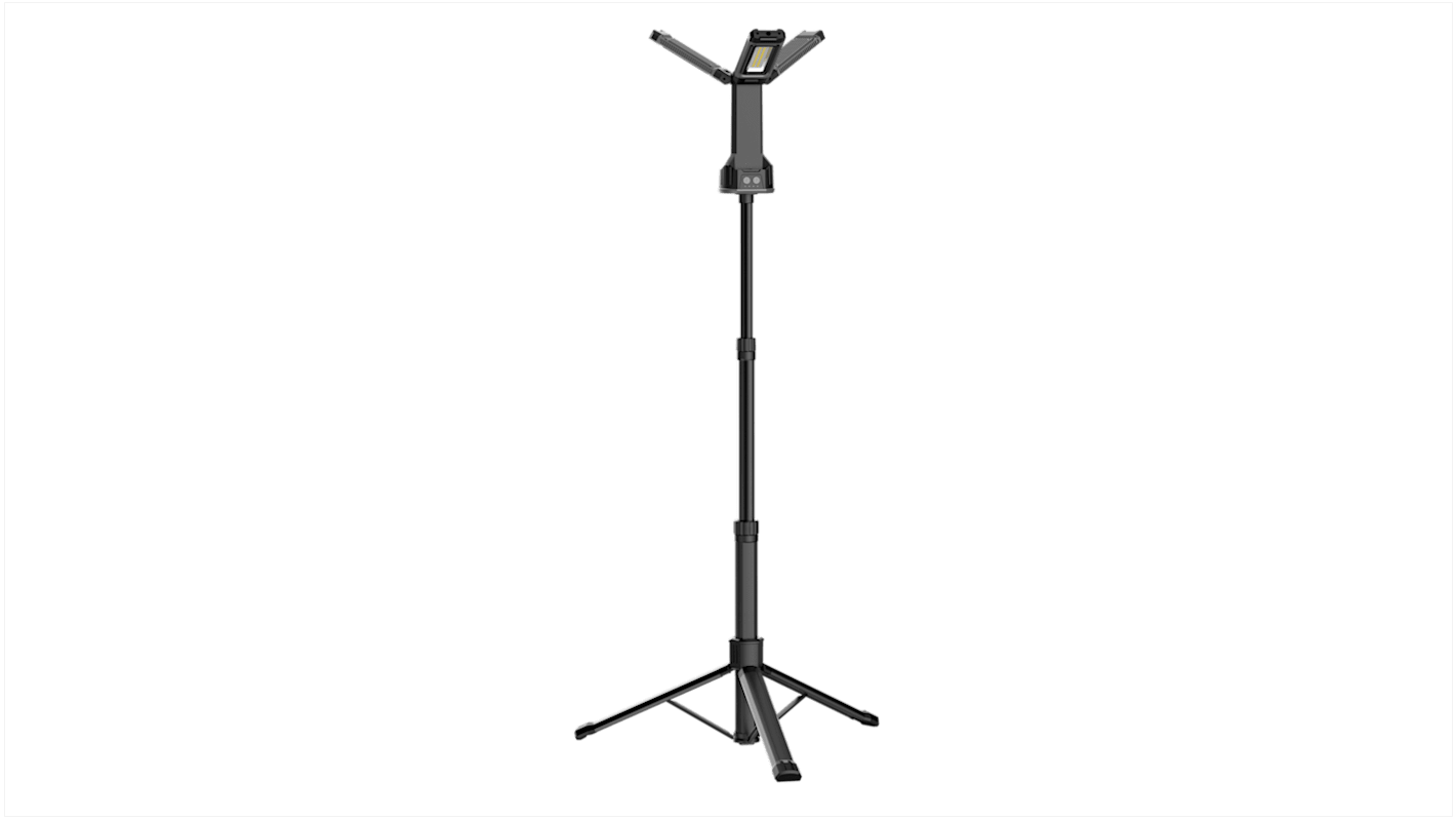 RS PRO Portable Floodlight, 66 LED, 70 W, 700 lm, 1200 lm, 2000 lm, IP54, 5 V