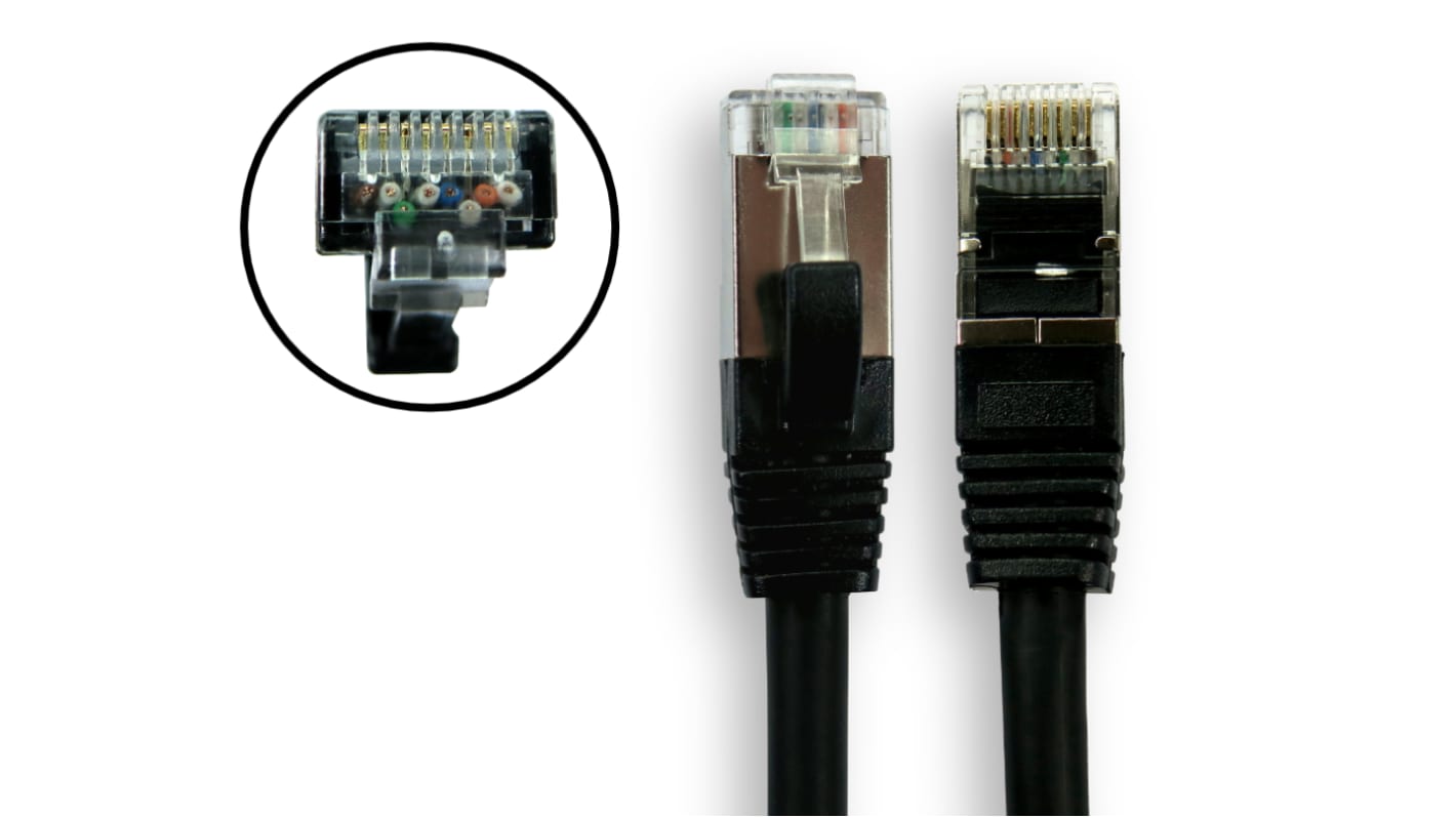 Kabel kat. 8 Cat8 długość 3m Z zakończeniem RS PRO LSZH