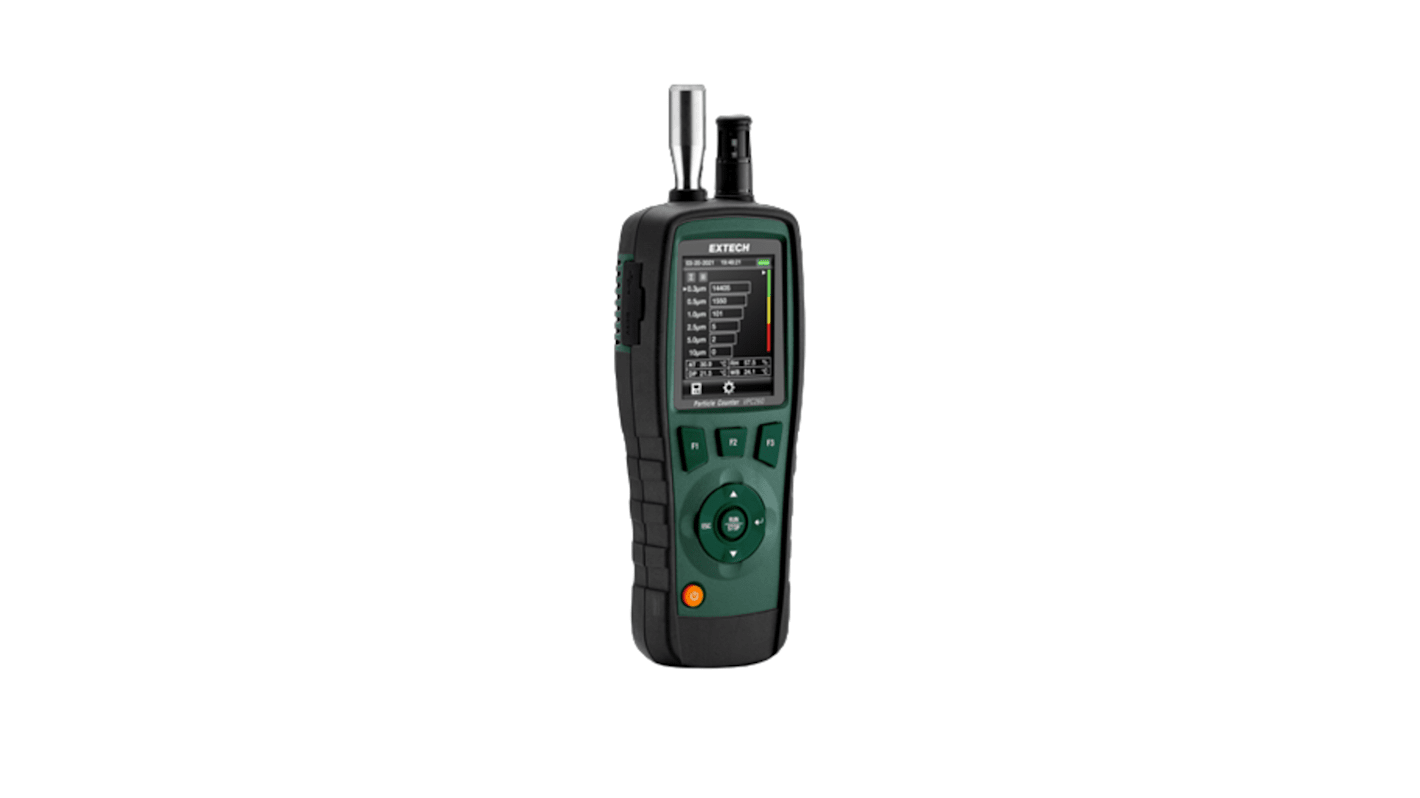 Extech VPC260 Data Logging Air Quality Meter for Air Quality, Humidity, Temperature, +50°C Max, 100%RH Max, Lithium-ion
