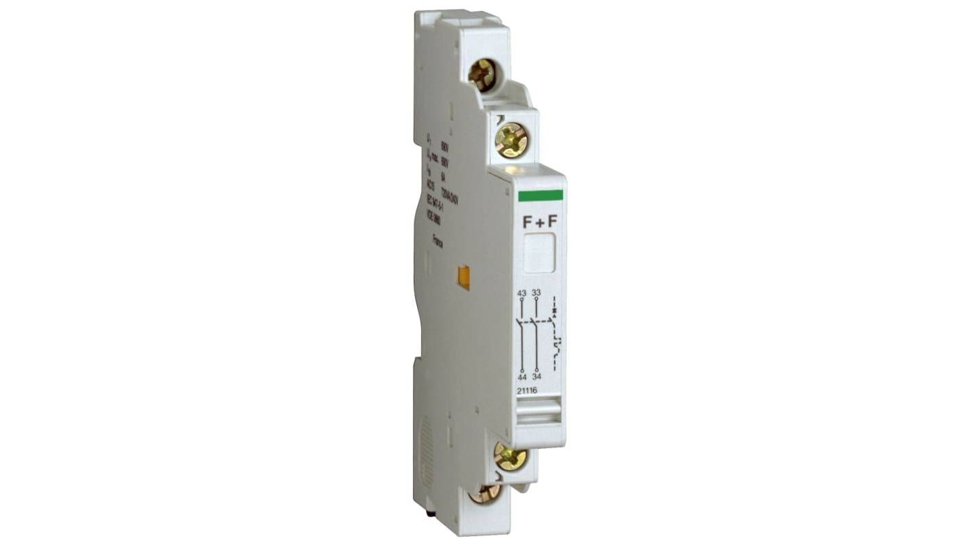 Schneider Electric Auxiliary Contact, 2 Contact, 2NO, DIN Rail, Acti9 Acti9