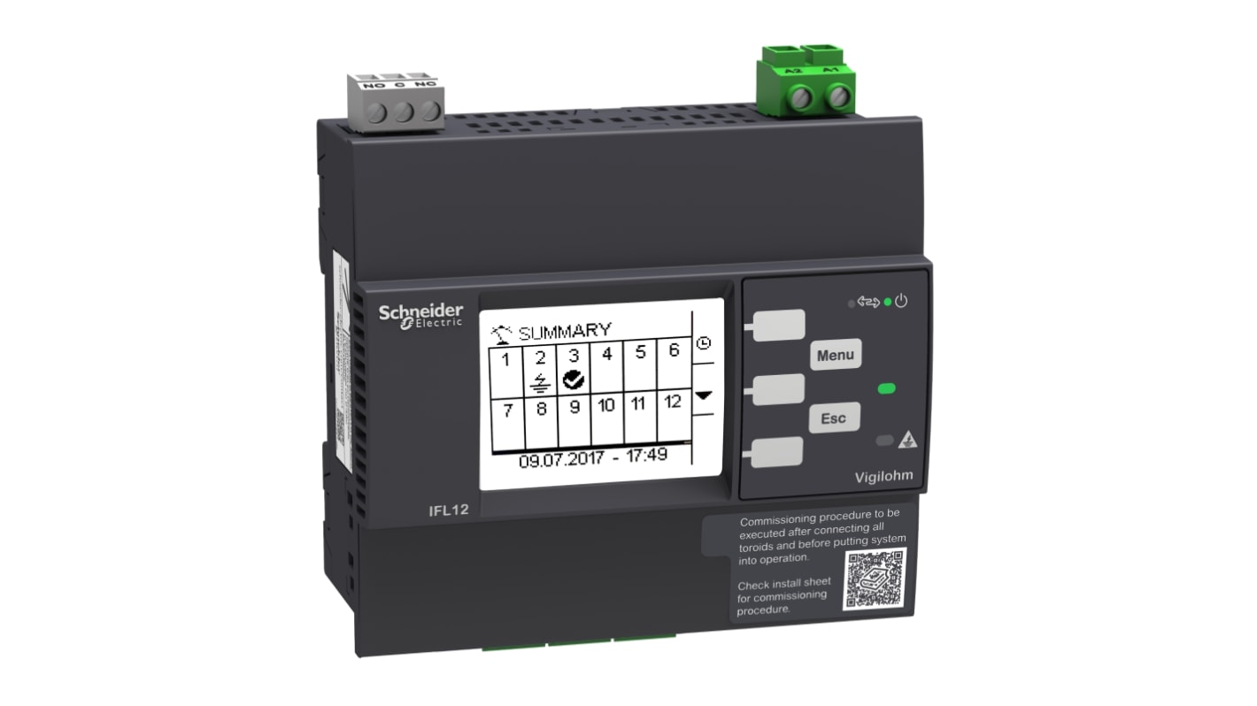 Schneider Electric Überwachungsrelais 100 → 440V ac/dc, 1-poliger Wechsler Überspannung Einbauhalterung