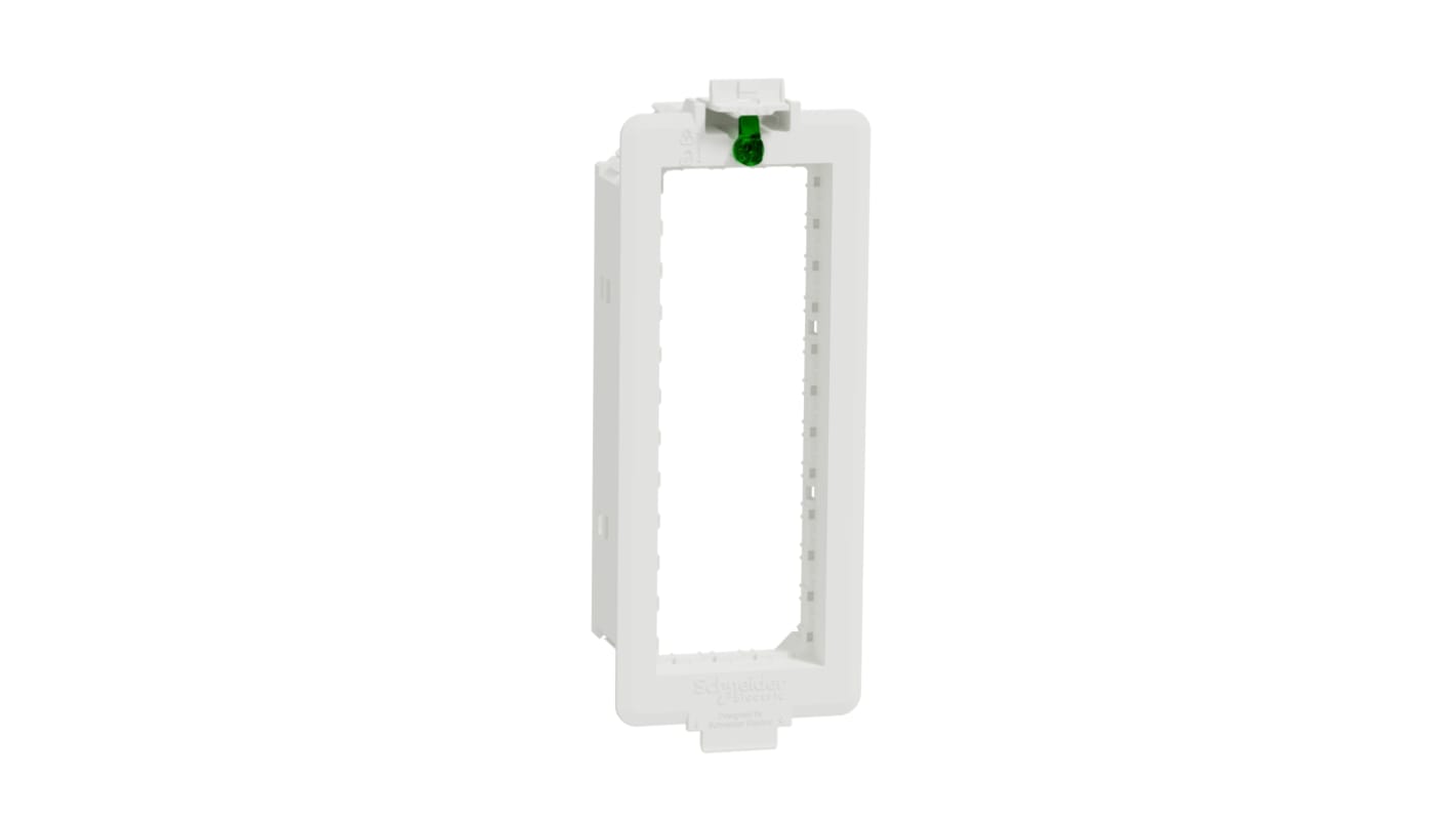 Schneider Electric White Cover Plate Plastic Mounting Frame