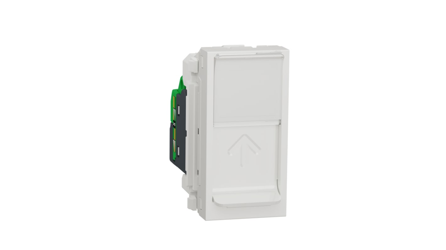 Schneider Electric New Unica Cat.6 RJ45-Buchse Buchse, 1-Port 8-polig FTP Bündige Montage
