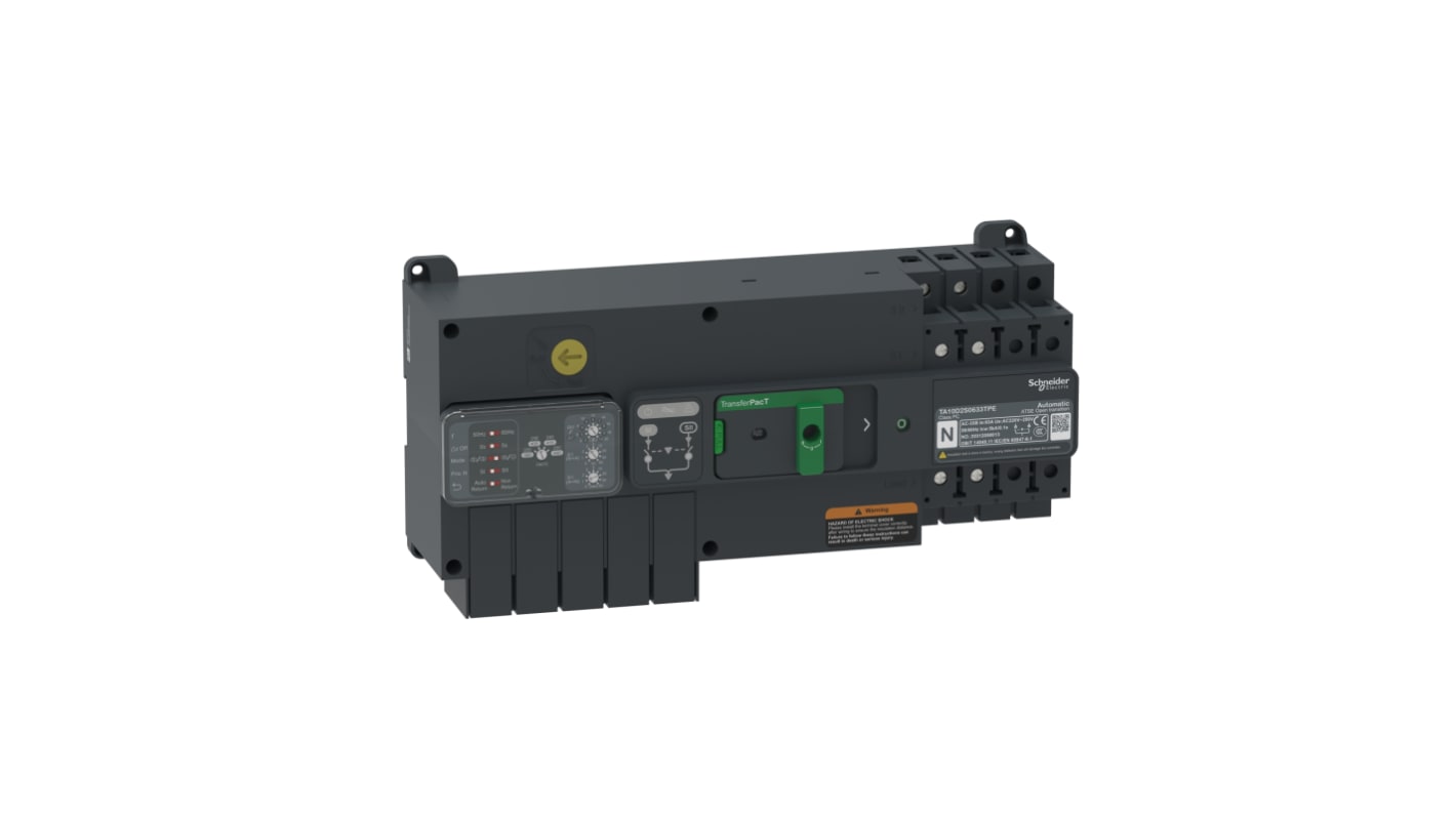 Schneider Electric 2 Pole Fixed Isolator Switch - 100A Maximum Current, IP20, IP40