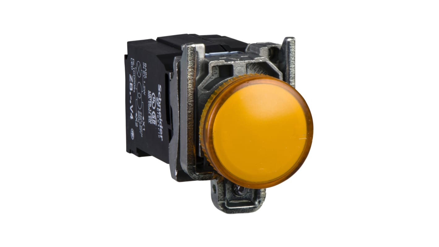 Spia XB4BV35, Incandescente, foro 22mm, Montaggio a filo, , IP66, IP67, IP69(IP69K) Harmony XB4