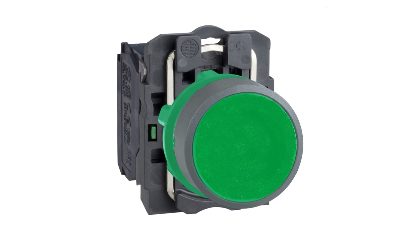 Schneider Electric XB5 Series Push Button, 22mm Cutout, 1 NO, 600V, IP66, IP67