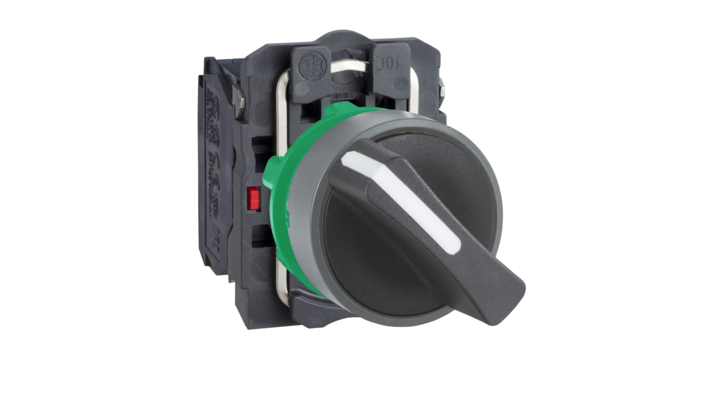 Schneider Electric Handle Selector Switch - (SPDT) 22mm Cutout Diameter 2 Positions