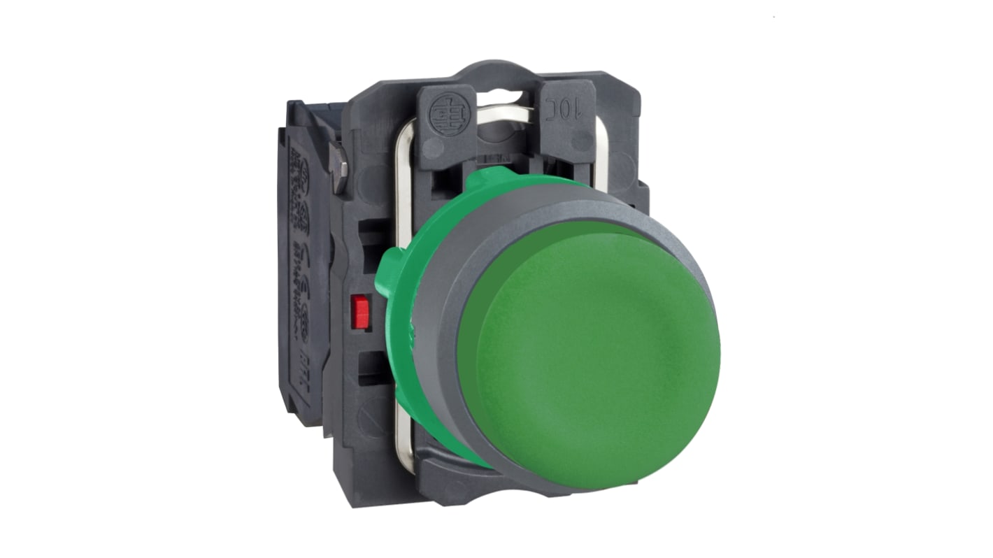 Schneider Electric XB5 Series Push Button, 22mm Cutout, 1 NO, 600V, IP66, IP67