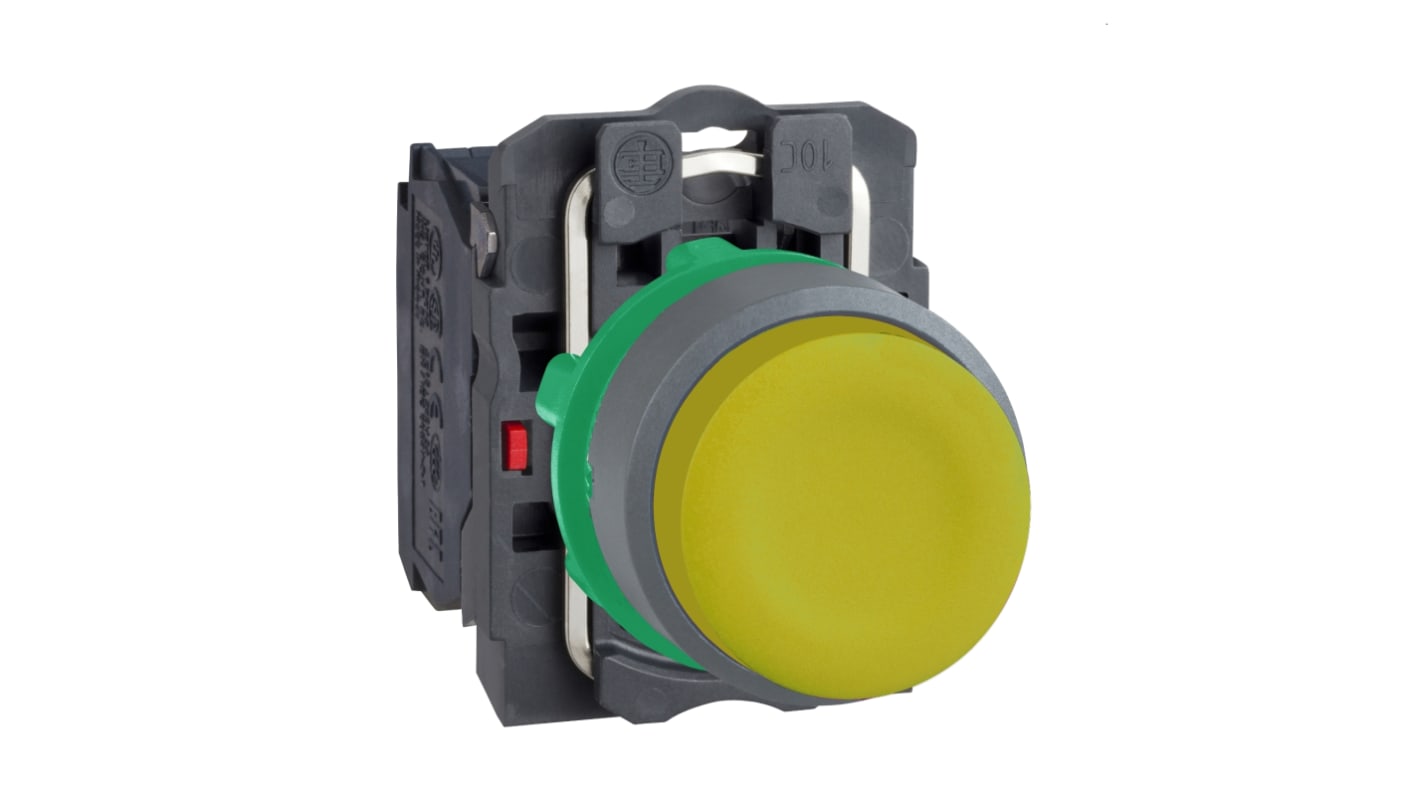 Schneider Electric XB5 Series Push Button, 22mm Cutout, 1 NO, 600V, IP66, IP67