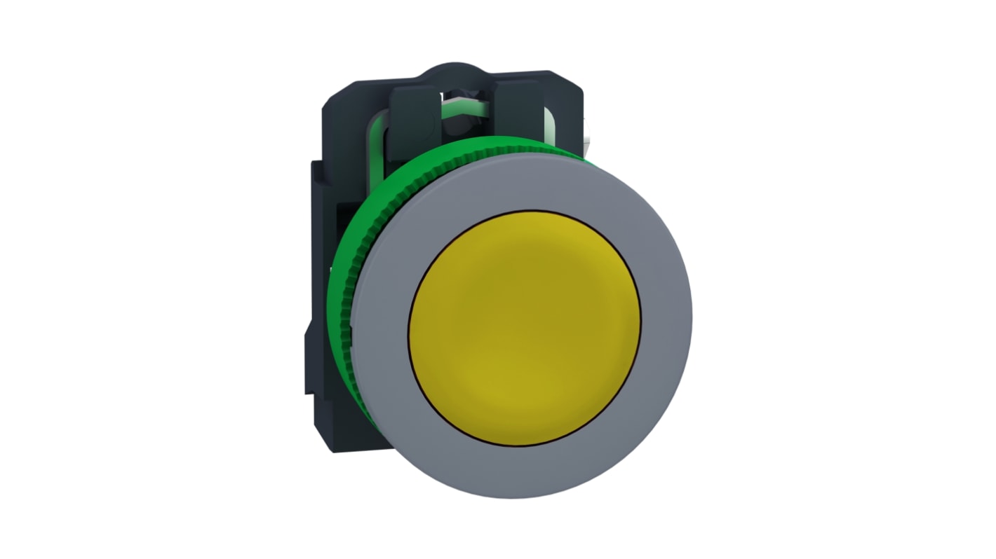 Schneider Electric XB5 Series Push Button, 22mm Cutout, 1 NO, 600V, IP66, IP67