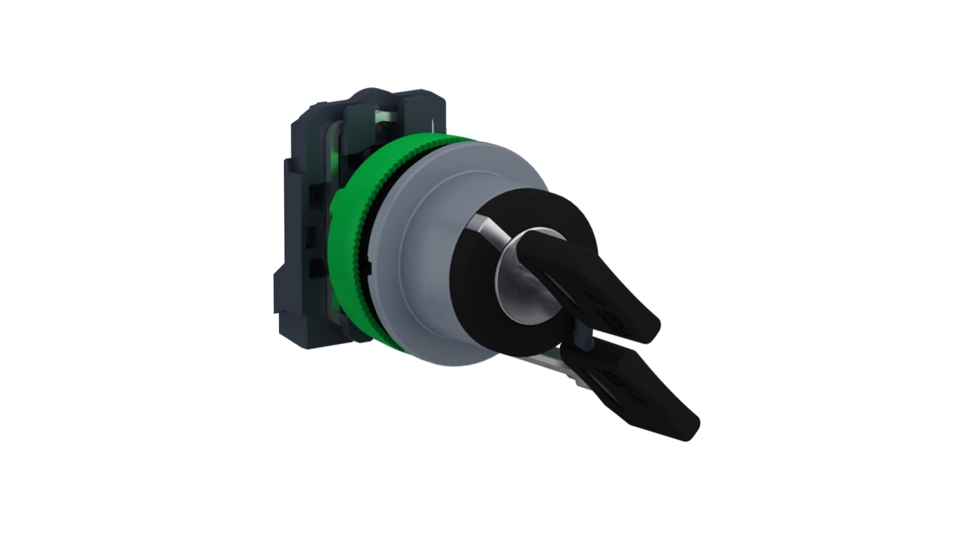 Selettore Schneider Electric XB5FG41C0 a 2 posizioni , diam. foro 30.5mm