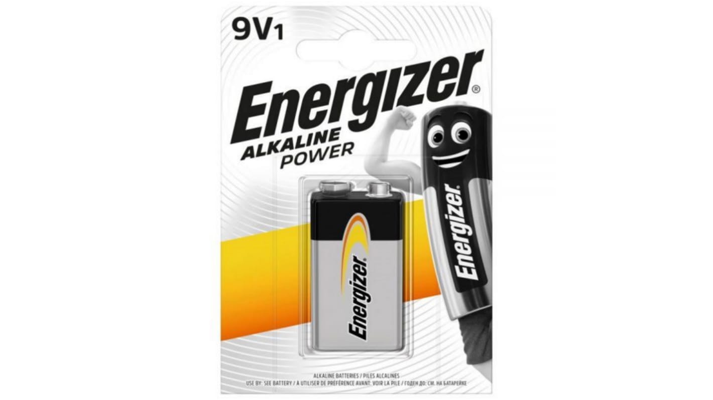 Energizer 9V电池, 锌锰, 标称电压9V, Energizer Industrial系列