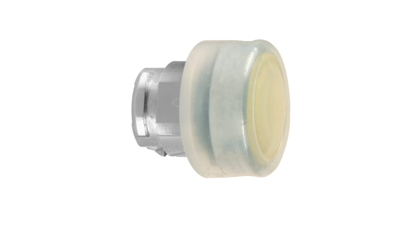 Schneider Electric Harmony XB4 Series Yellow Spring Return Push Button Head, 22mm Cutout, IP66, IP67, IP69(IP69K)