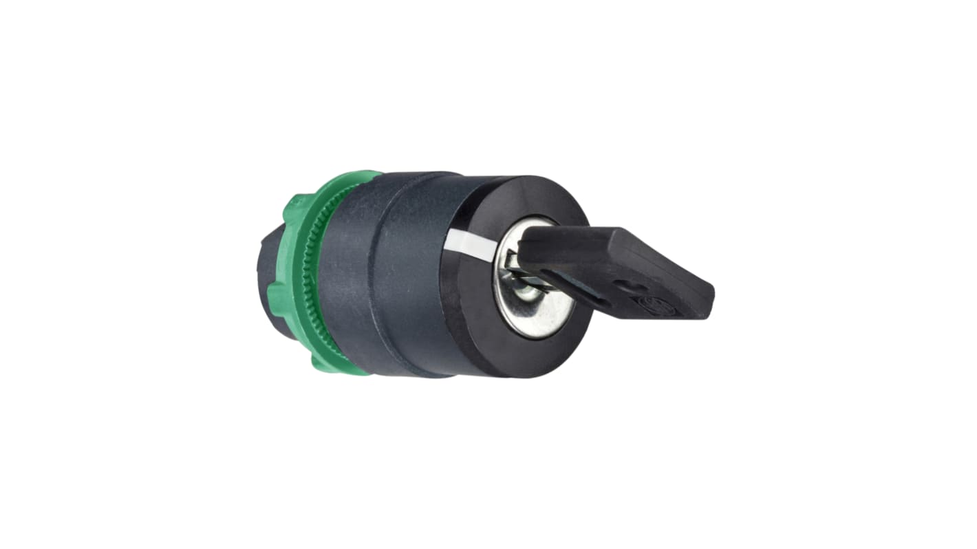 Schneider Electric Harmony XB5 Series 3 Position Selector Switch Head, 22mm Cutout, Black Handle