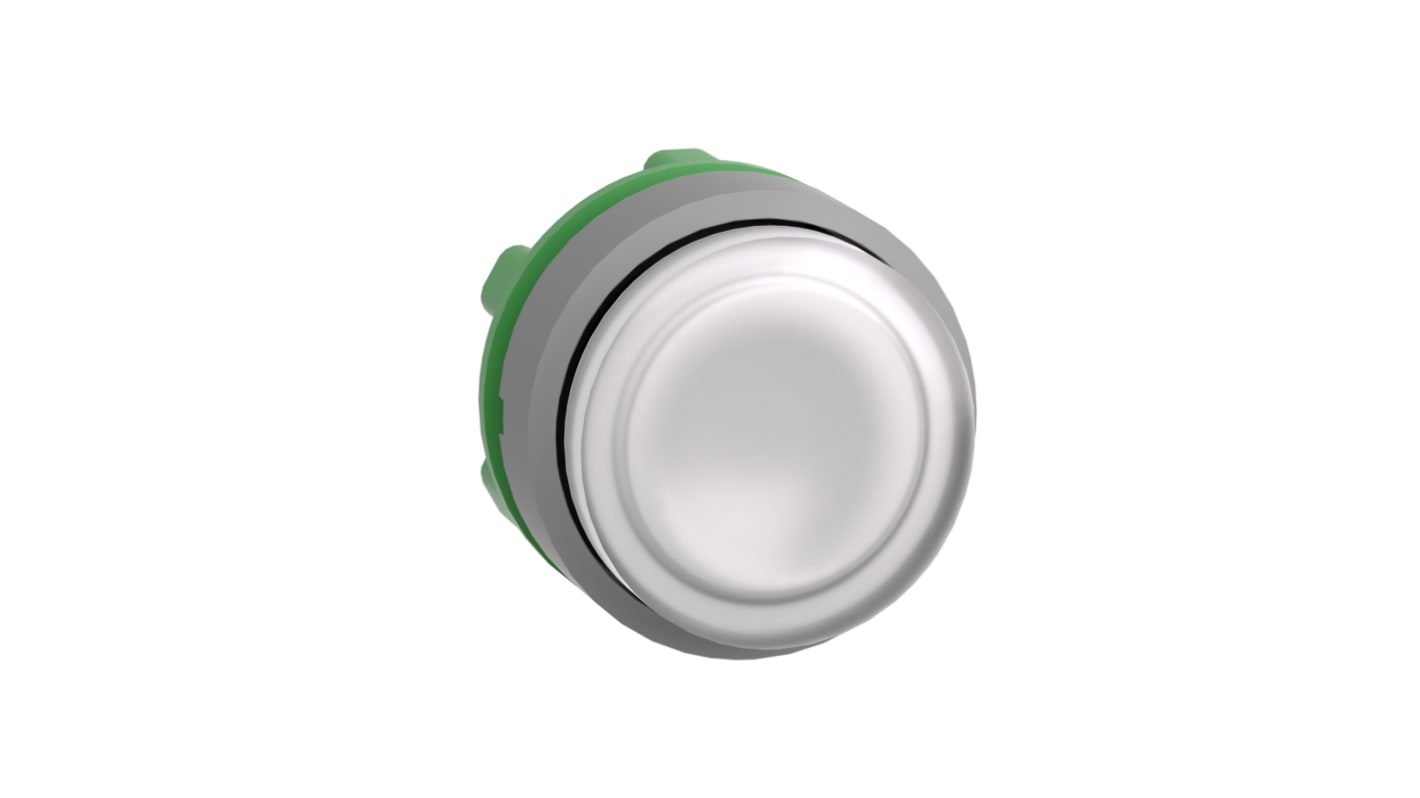 Schneider Electric Harmony XB5 Series White Illuminated Push Push Push Button Head, 22mm Cutout, IP66