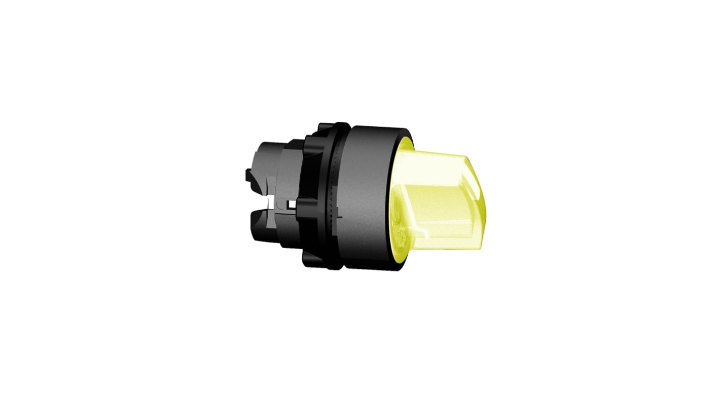 Schneider Electric Harmony XB5 Wählschalterkopf Beleuchtet Orange 2-Positionen 22mm Griff