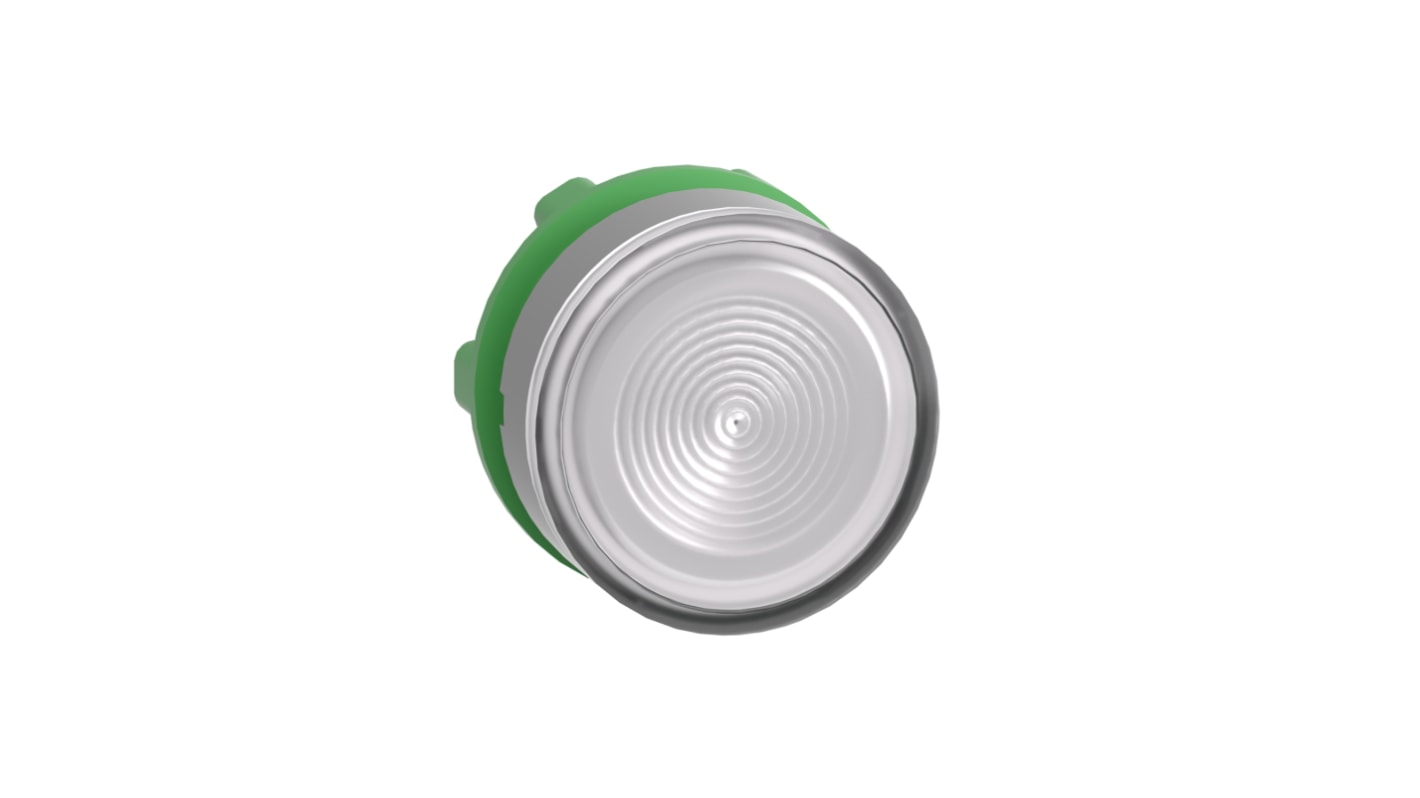 Schneider Electric Harmony XB5 Series White Illuminated Spring Return Push Button Head, 22mm Cutout, IP66, IP67