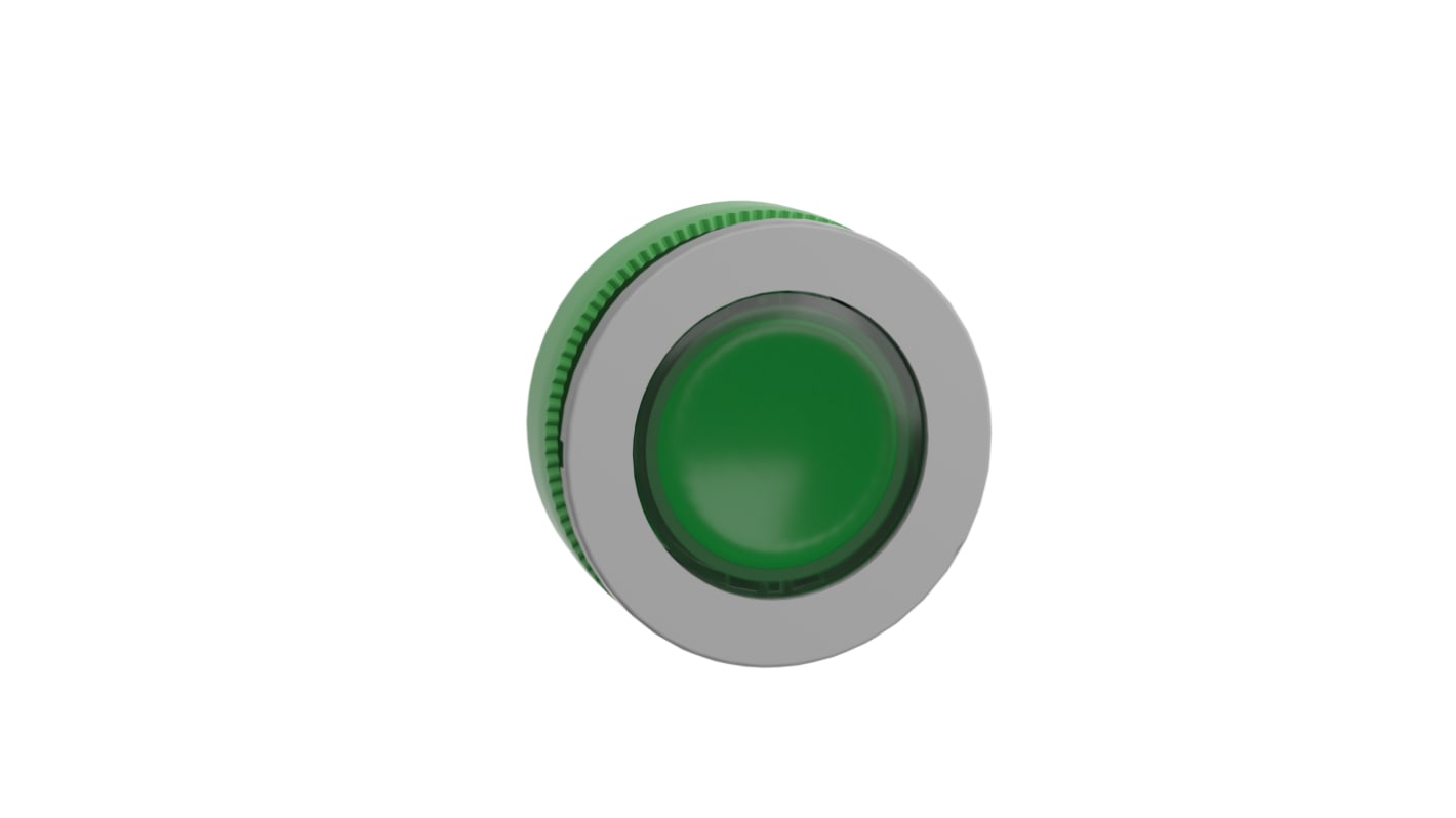Schneider Electric Harmony XB5 Series Green Illuminated Push Push Push Button Head, 30.5mm Cutout, IP66, IP67