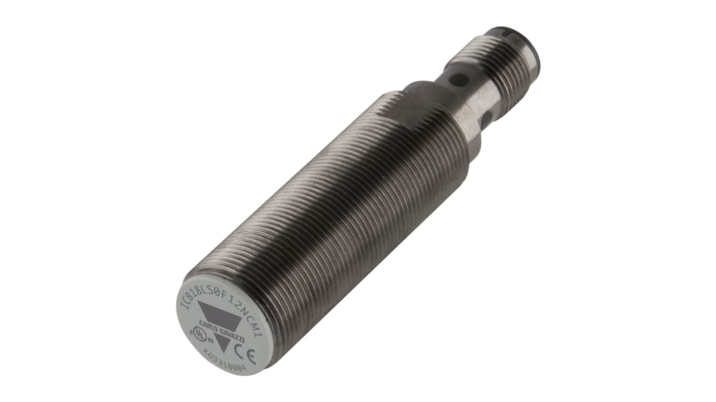 Rs-Online Sensore di prossimità Cilindro filettato Carlo Gavazzi M18 rilevamento 12 mm 10 → 36 V CC