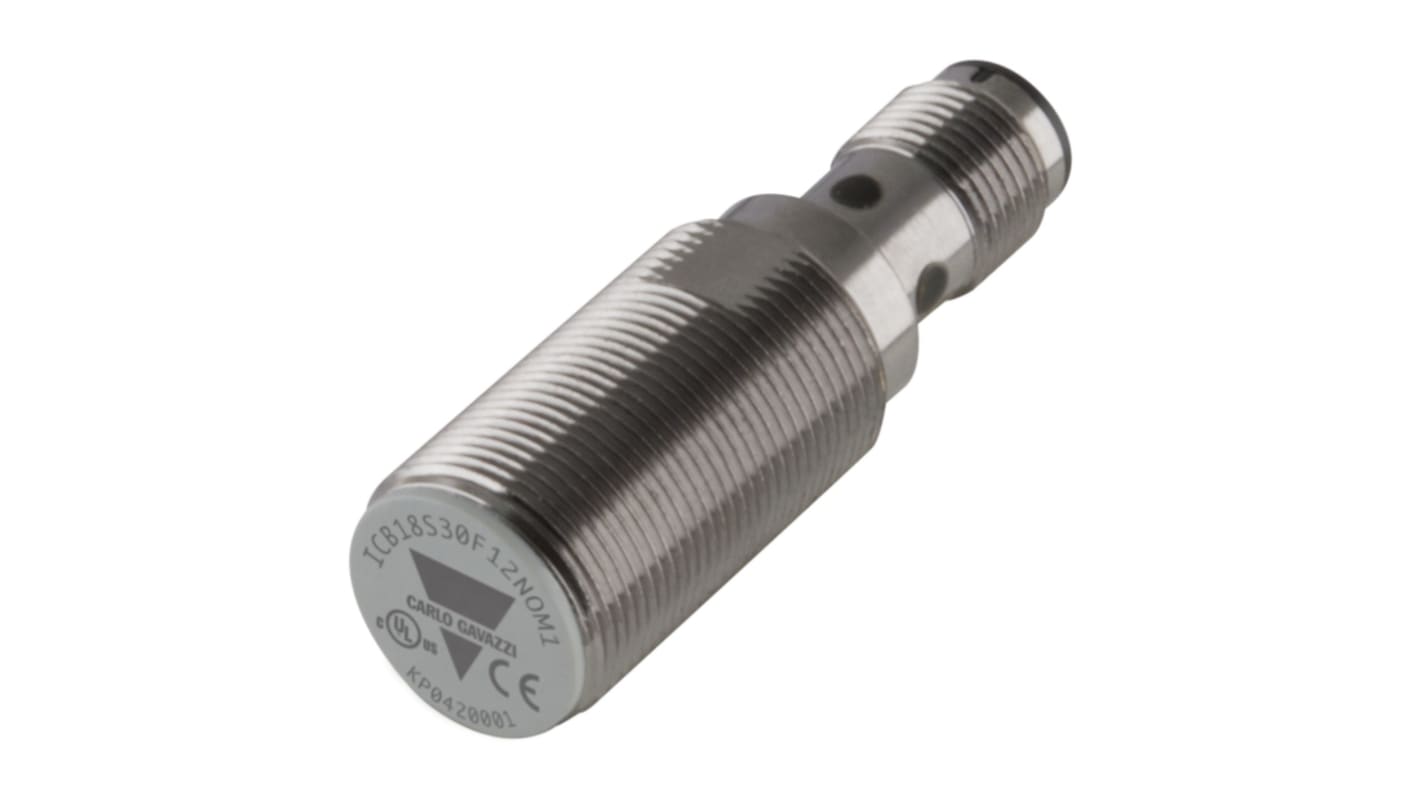 Rs-Online Sensore di prossimità Cilindro filettato Carlo Gavazzi M18 rilevamento 12 mm 10 → 36 V CC
