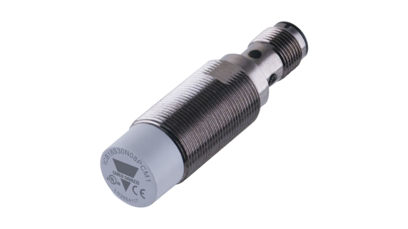 Rs-Online Sensore di prossimità Cilindro filettato Carlo Gavazzi M18 rilevamento 14 mm 10 → 36 V CC