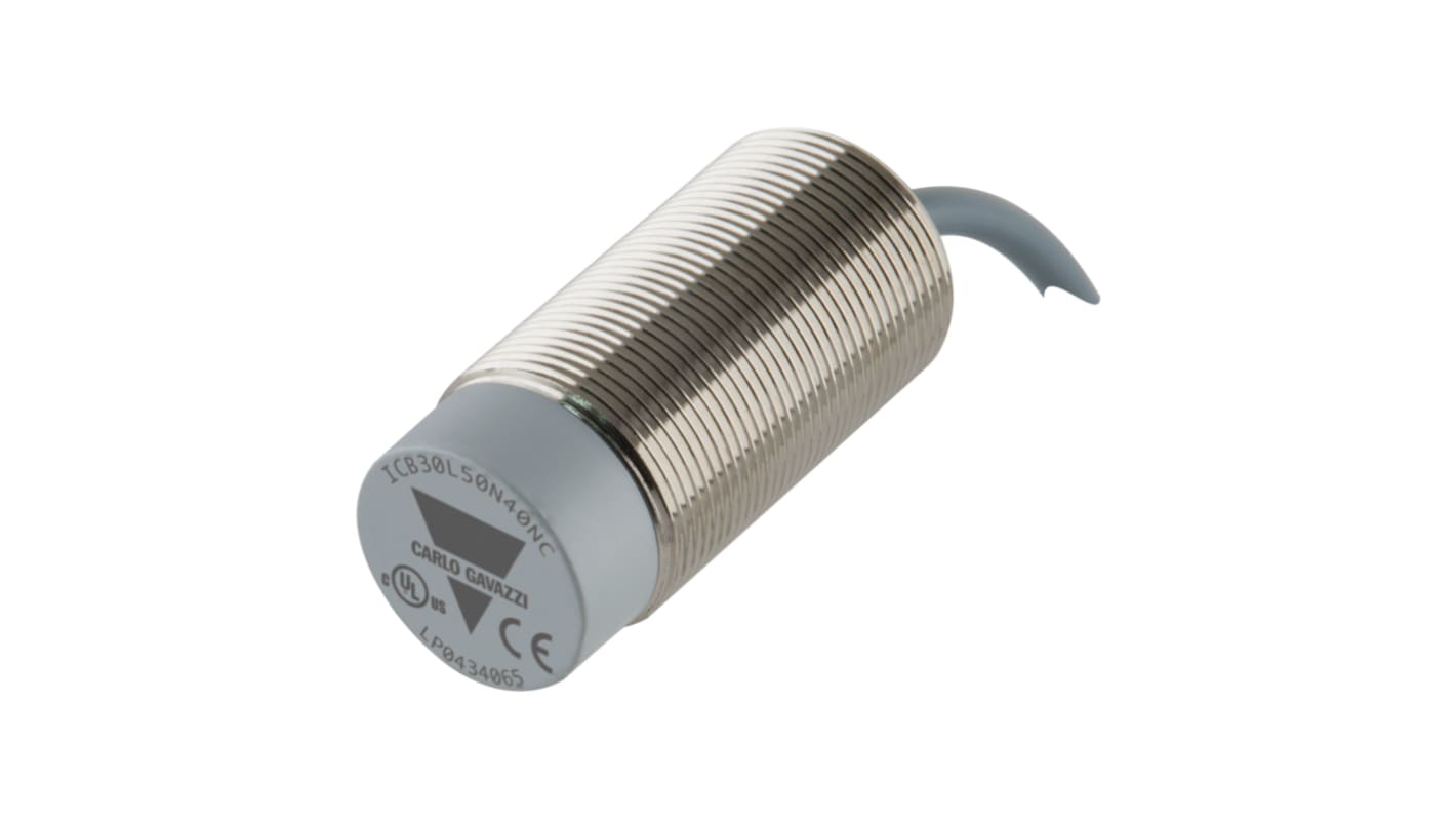 Rs-Online Sensore di prossimità Cilindro filettato Carlo Gavazzi M30 rilevamento 22 mm 10 → 36 V CC