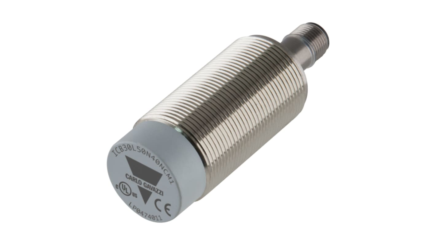 Rs-Online Sensore di prossimità Cilindro filettato Carlo Gavazzi M30 rilevamento 40 mm 10 → 36 V CC