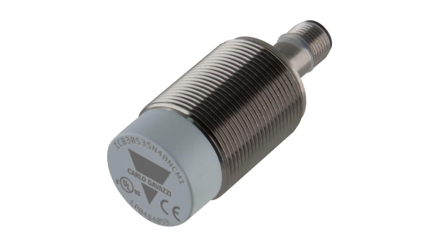 Rs-Online Sensore di prossimità Cilindro filettato Carlo Gavazzi M30 rilevamento 40 mm 10 → 36 V CC