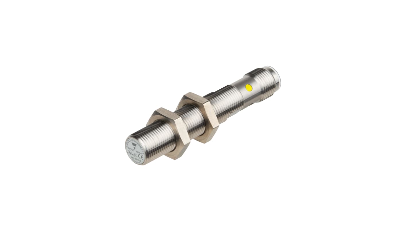 Carlo Gavazzi Inductive Barrel Proximity Sensor, M12, 4 mm Detection, PNP NC, 8 → 60 V dc