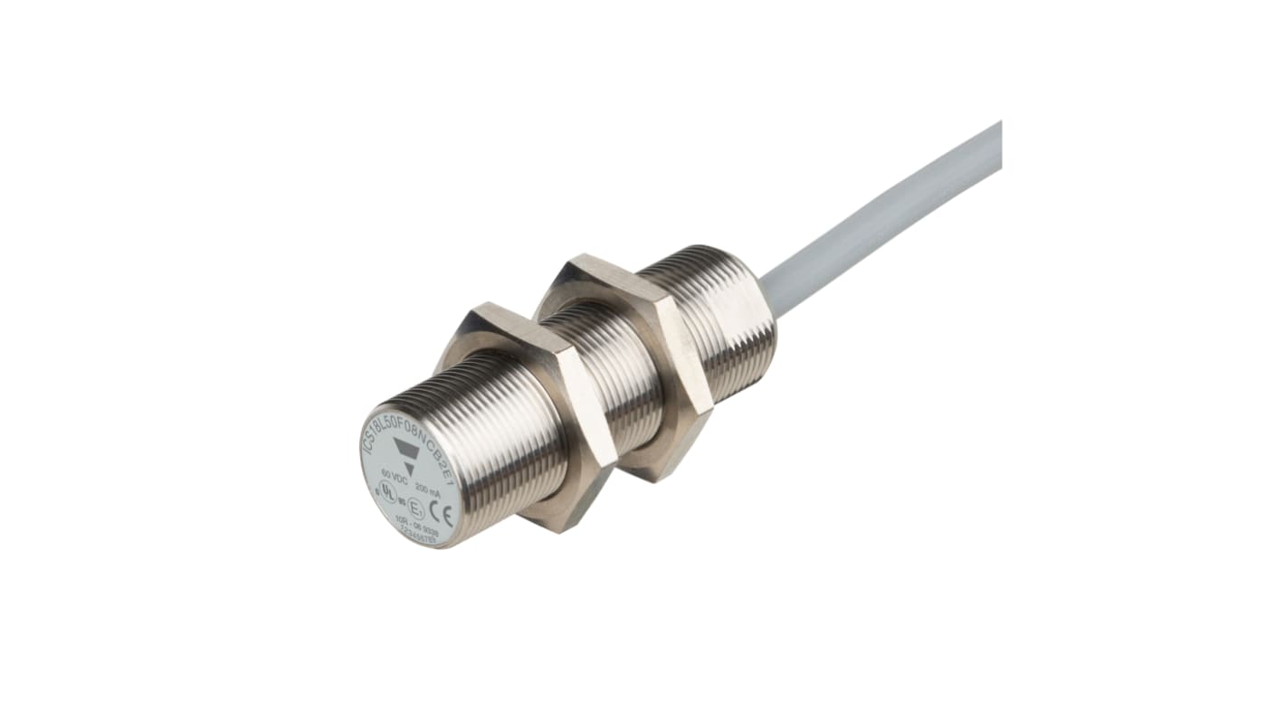 Rs-Online Sensore di prossimità Cilindro filettato Carlo Gavazzi M18 rilevamento 8 mm 8 → 60 V c.c