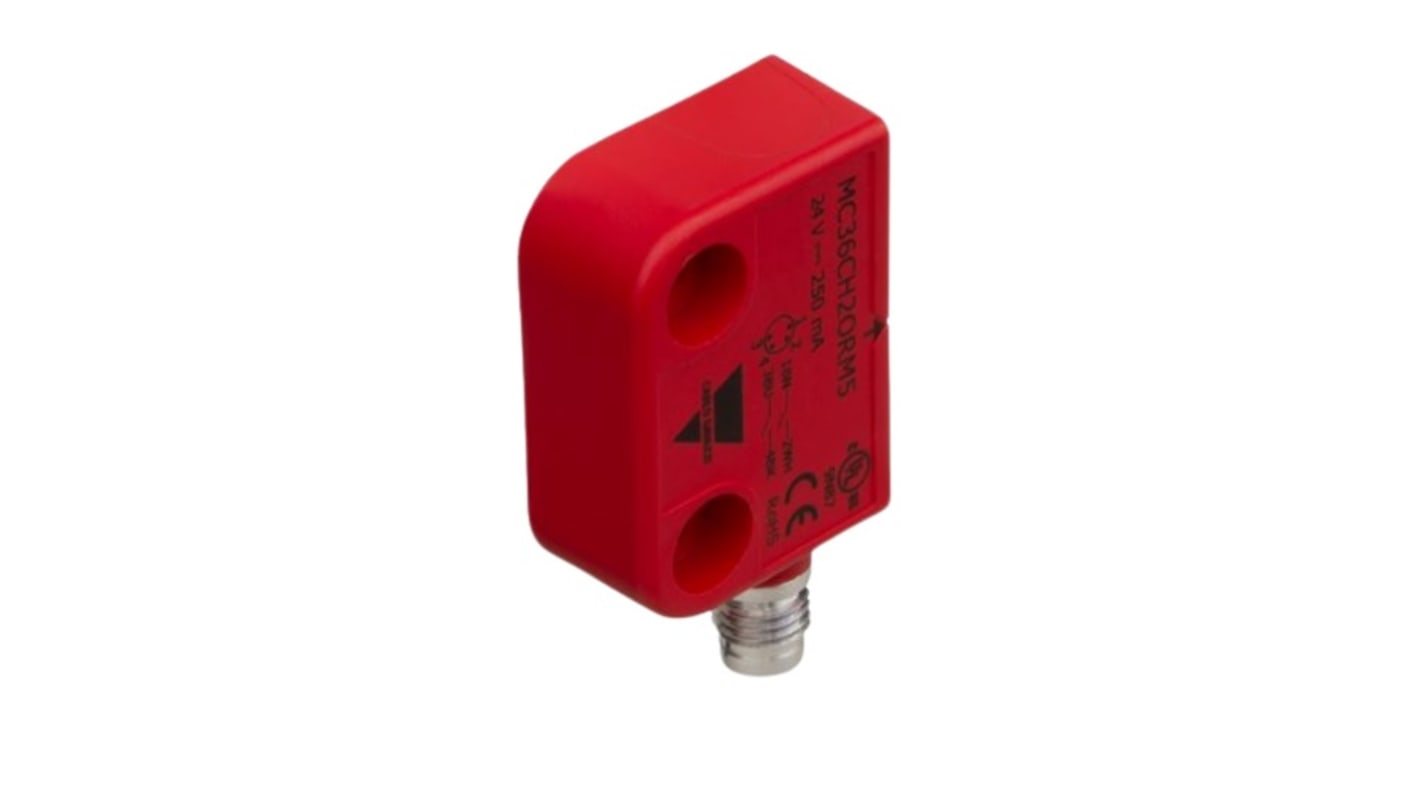 Carlo Gavazzi MC36C Series Magnetic Safety Switch, 12 → 24V ac/dc, Plastic Housing, NO/NC, Cable