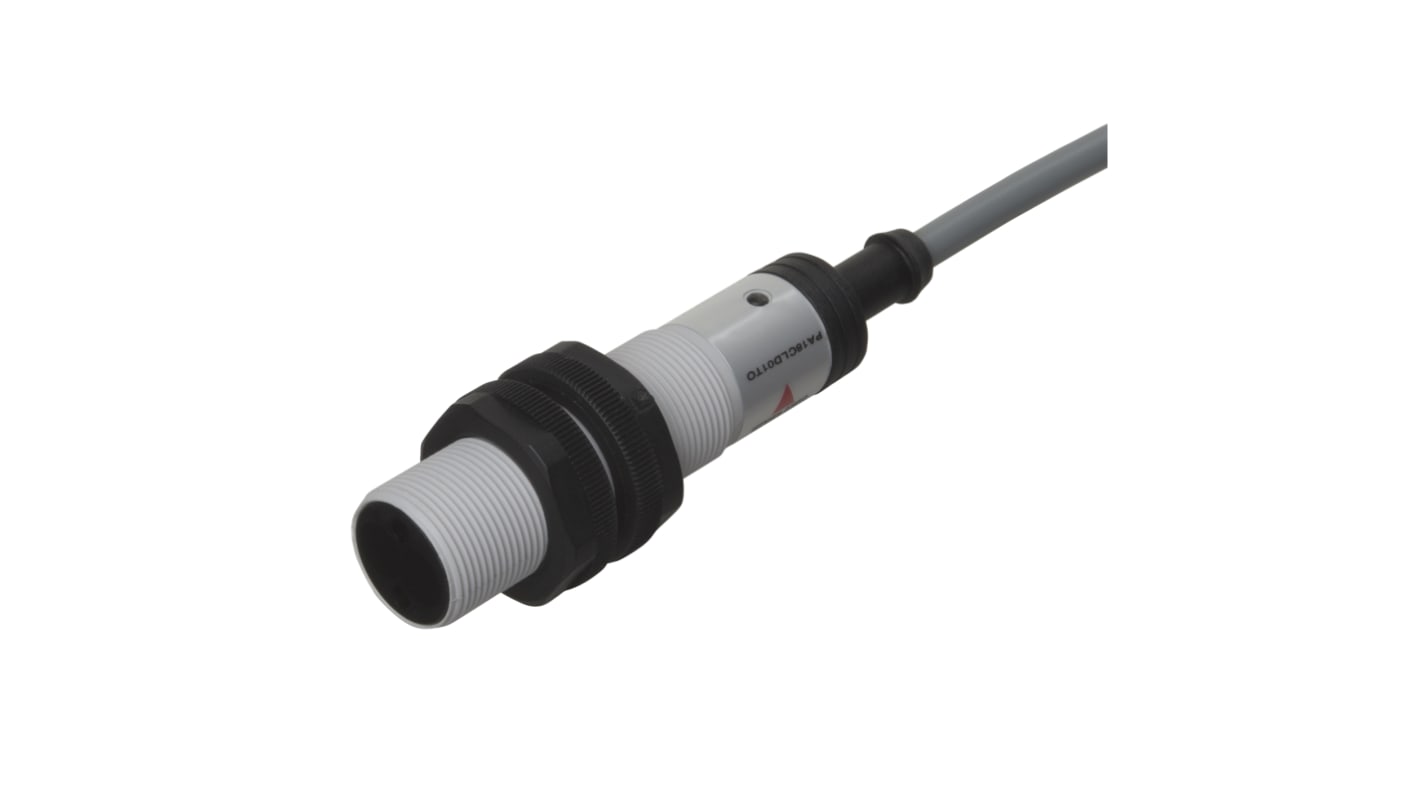 Rs-Online Sensore fotoelettrico Cilindrico Carlo Gavazzi a riflessione diffusa rilevamento 0 → 200 mm uscita Due fili