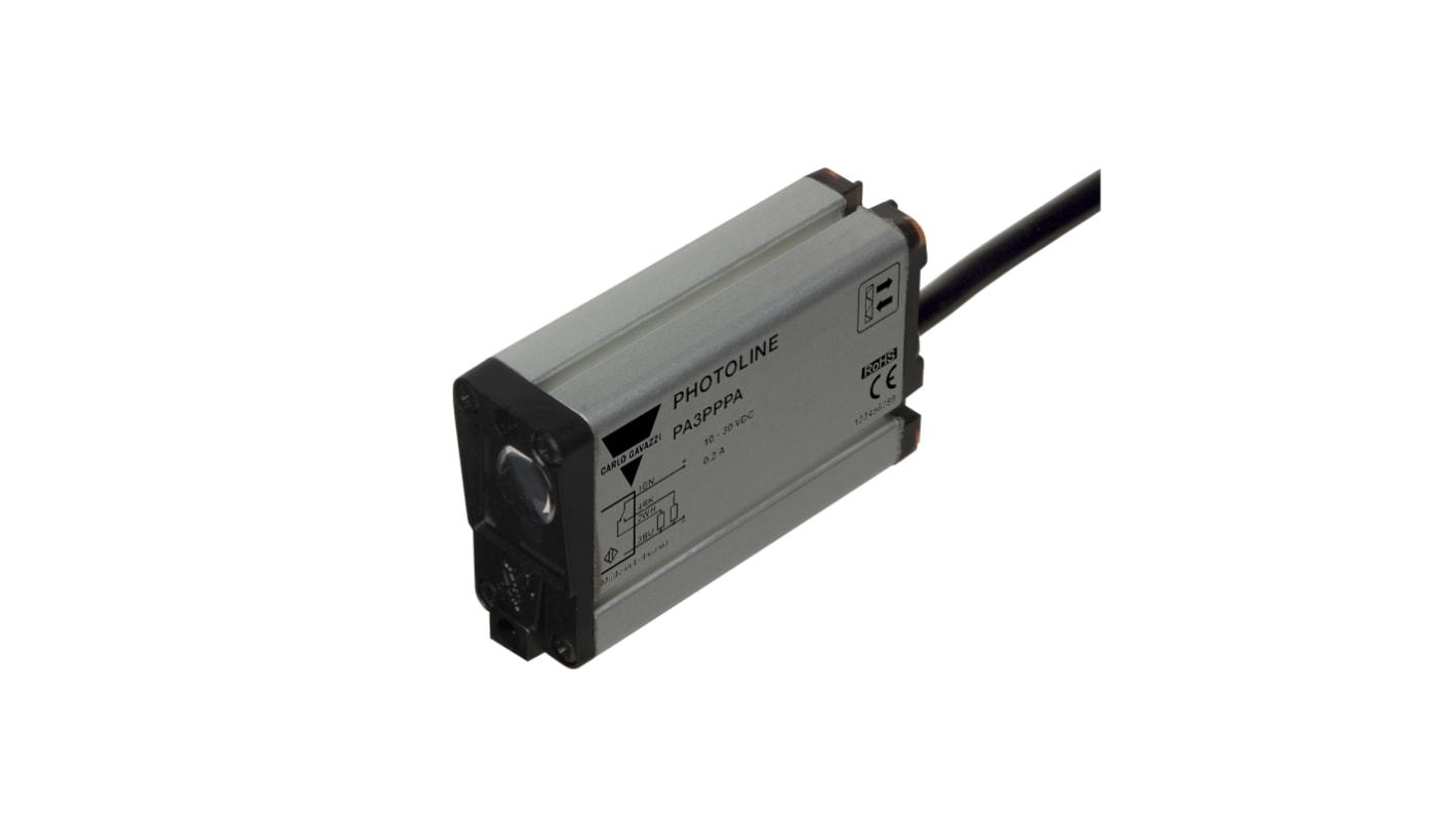 Rs-Online Sensore fotoelettrico Rettangolare Carlo Gavazzi Riflettente retrò polarizzato rilevamento 3000 mm uscita PNP