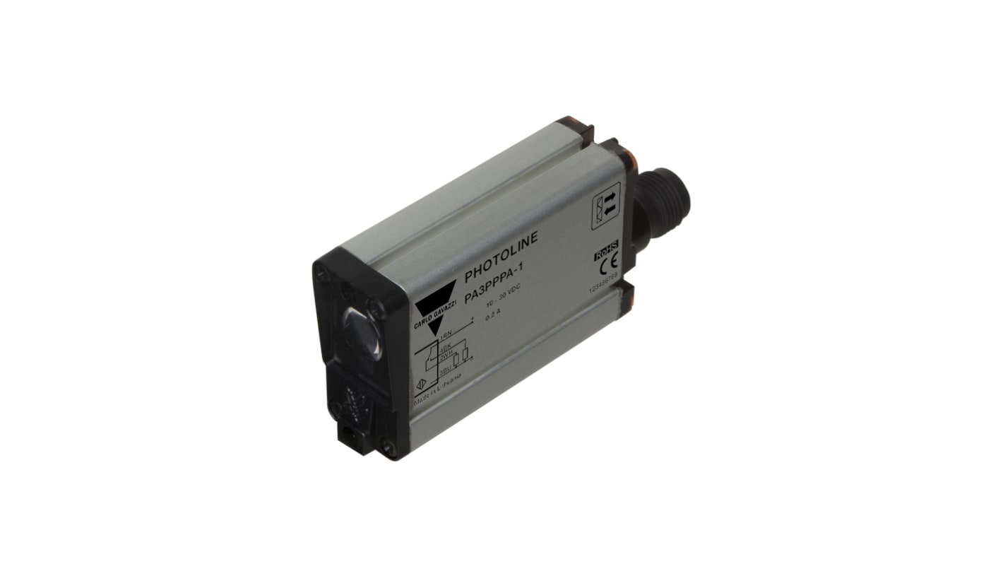 Rs-Online Sensore fotoelettrico Rettangolare Carlo Gavazzi Riflettente retrò polarizzato rilevamento 3000 mm uscita PNP