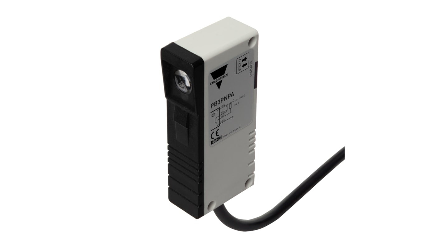 Rs-Online Sensore fotoelettrico Rettangolare Carlo Gavazzi Riflettente retrò polarizzato rilevamento 3000 mm uscita NPN