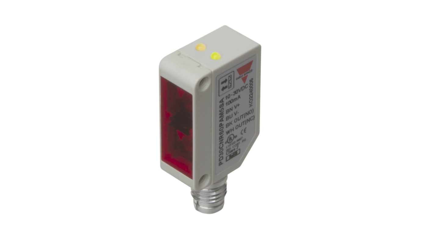 Rs-Online Sensore fotoelettrico Rettangolare Carlo Gavazzi a riflessione diffusa rilevamento 0 → 200 mm uscita PNP