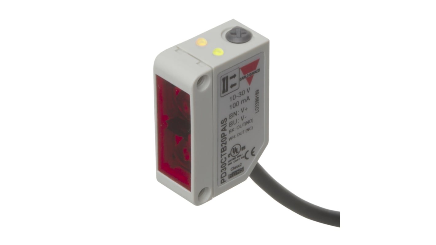 Rs-Online Sensore fotoelettrico Rettangolare Carlo Gavazzi a riflessione diffusa rilevamento 0 → 1000 mm uscita PNP