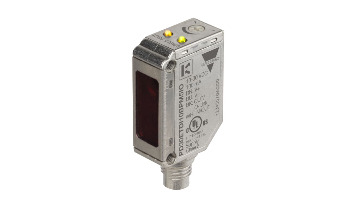 Rs-Online Sensore fotoelettrico Rettangolare Carlo Gavazzi a riflessione diffusa rilevamento 0 → 1000 mm uscita PNP/NPN