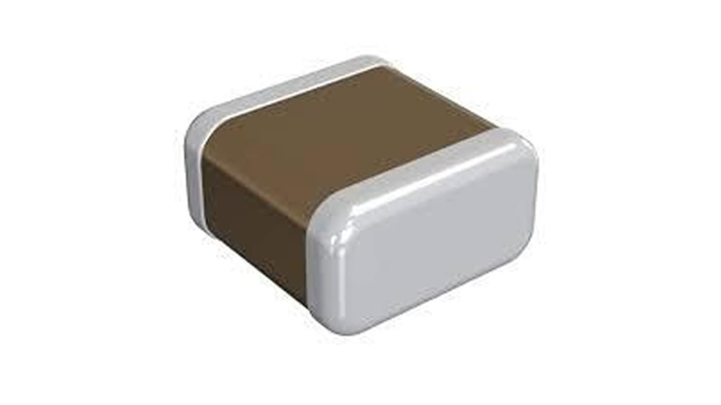 Murata 100nF Multilayer Ceramic Capacitor MLCC, 16V dc V, ±10% , SMD