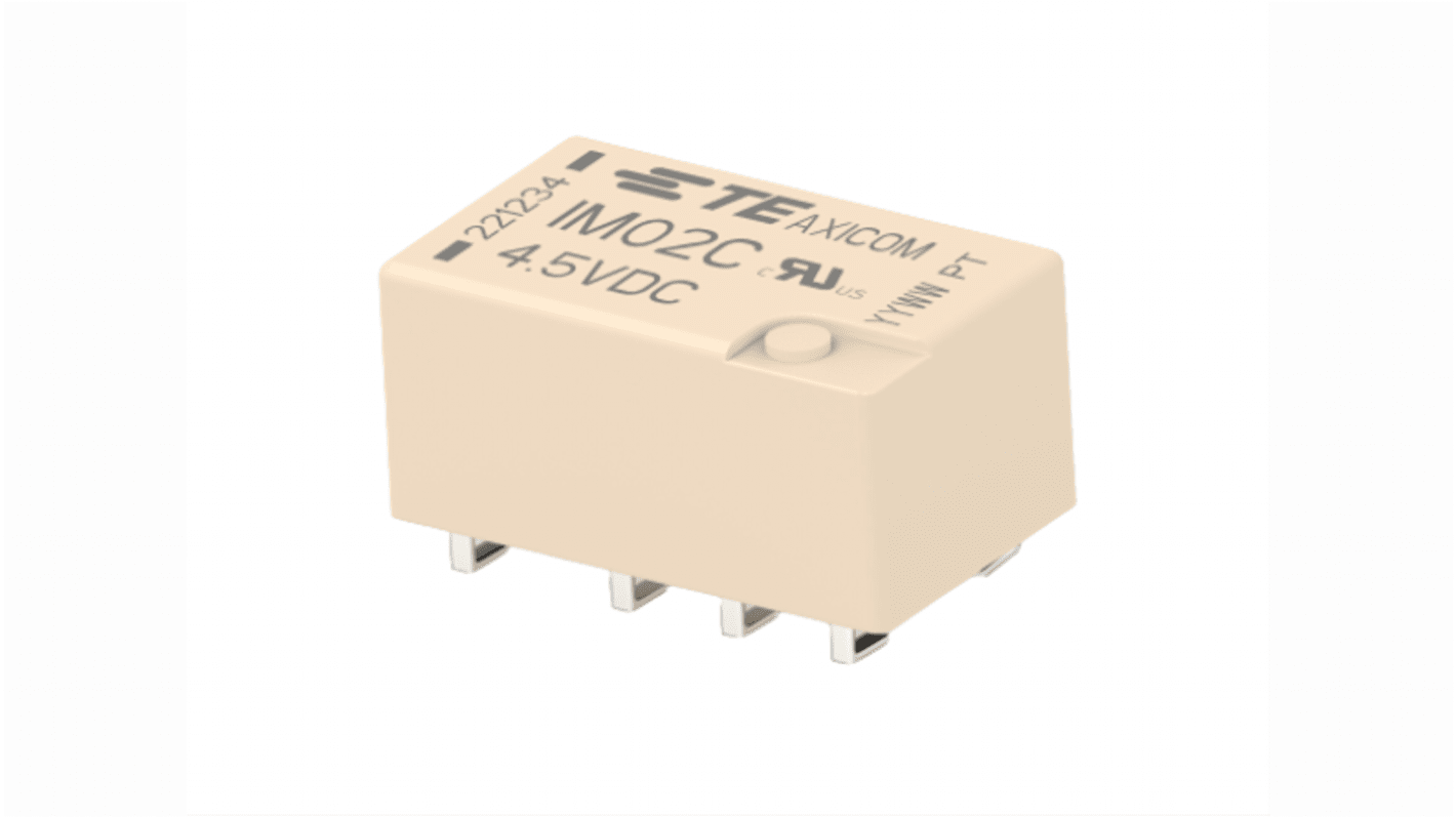 TE Connectivity PCB Mount Signal Relay, 2.5V dc Coil, 2A Switching Current, DPDT