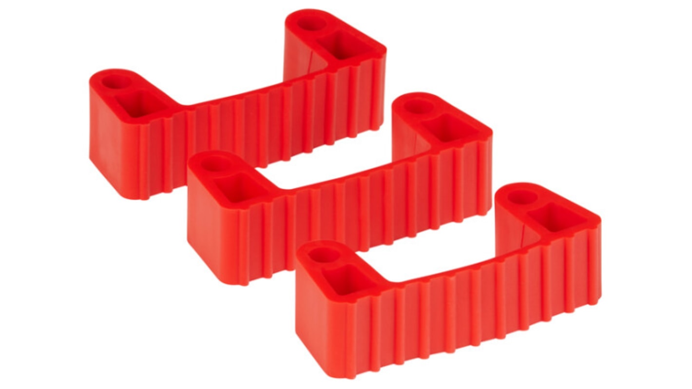 Soporte de fregona Rojo Vikan de TPE Caucho, 100mm de ancho