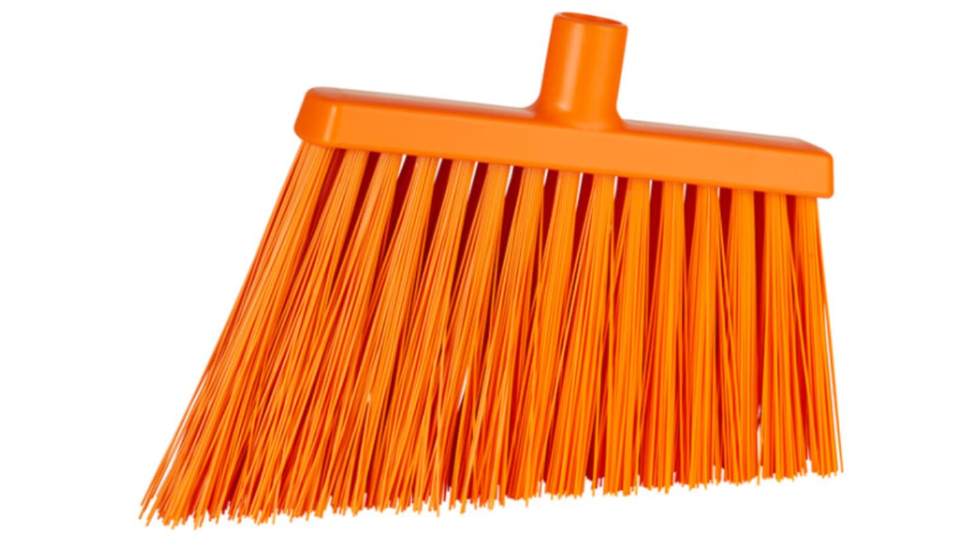 Scopa di colore Arancio Vikan, con setole in Poliestere, Polipropilene, Acciaio inossidabile, per Industria alimentare,