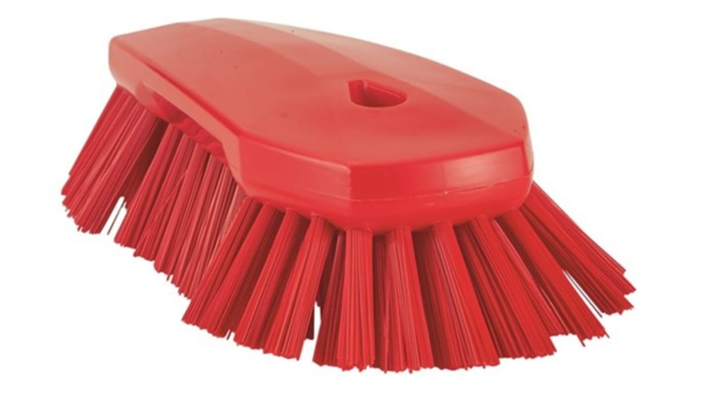 Vikan White Hand Brush for Brushing Dry, Fine Particles, Floors with brush included