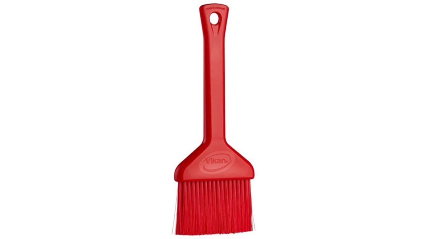 Vikan Red Pastry Brush for Food Industry, General Cleaning with brush included