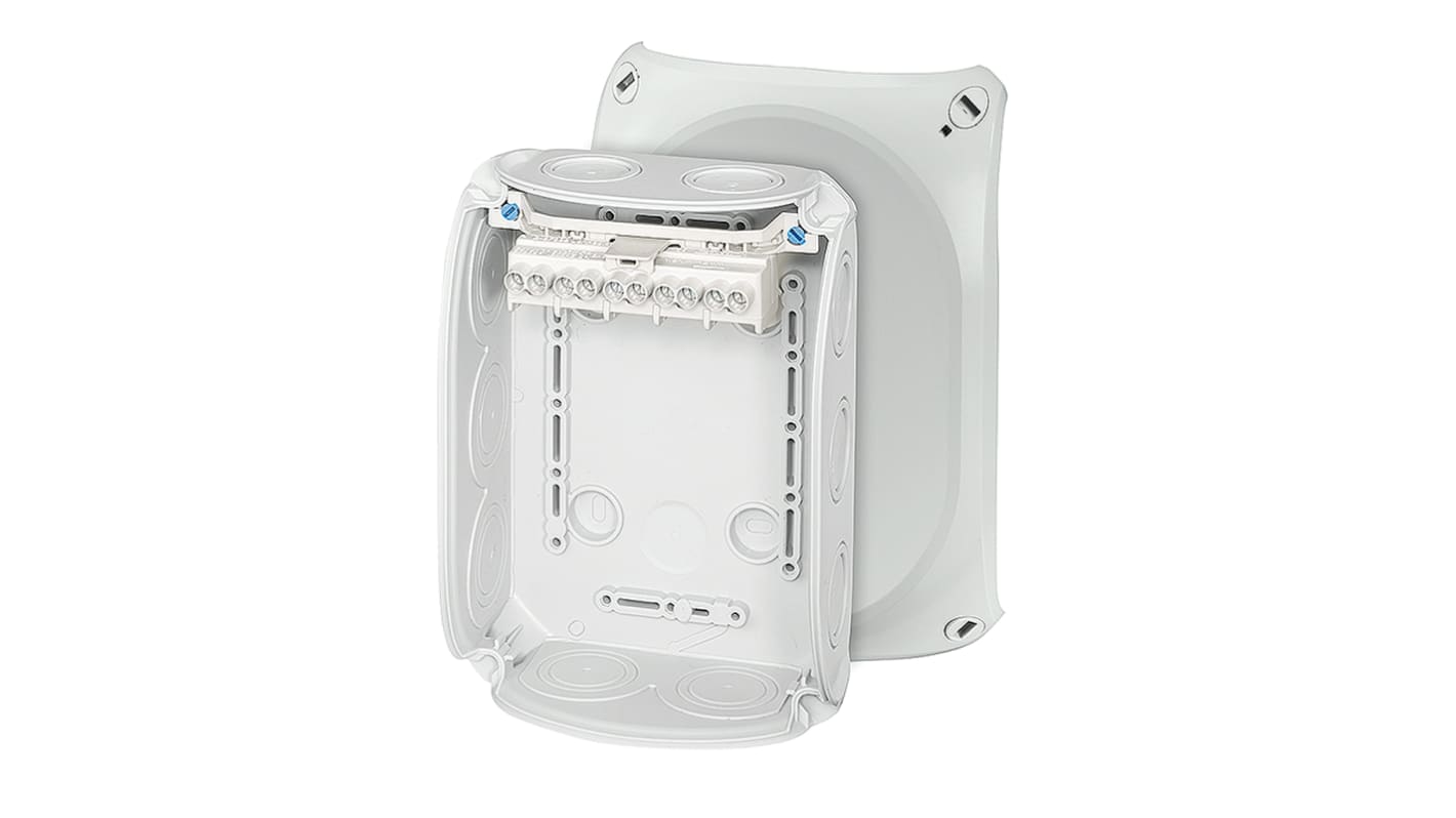 Caja de conexión HENSEL DK 1006 G, 5, Polipropileno, Gris, 77mm, 180mm, 130mm, 77 x 180 x 130mm, IP66