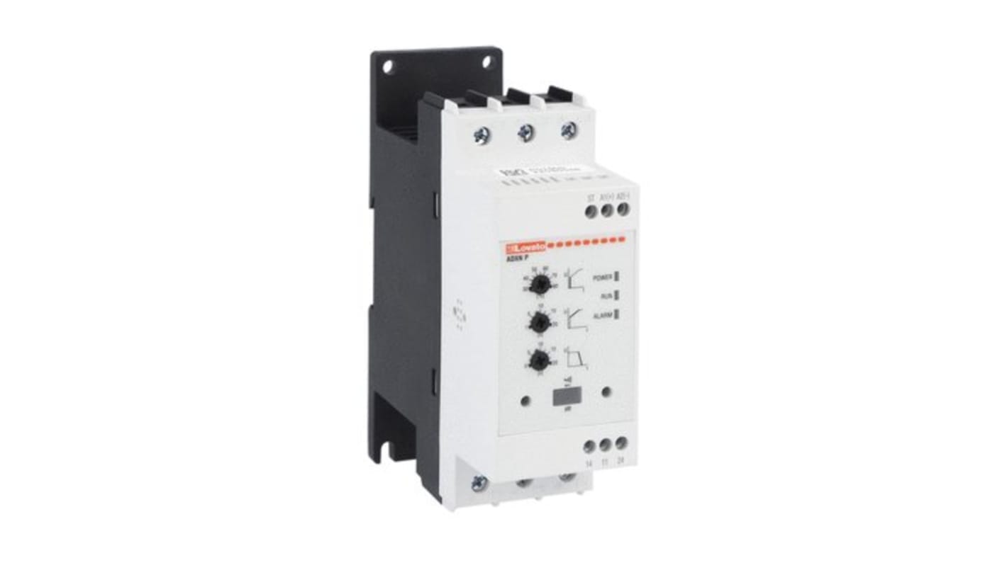 Arrancador de motor Lovato ADXN, 18 A, 24 VCA/VCC, 11 kW, trifásico, IP20