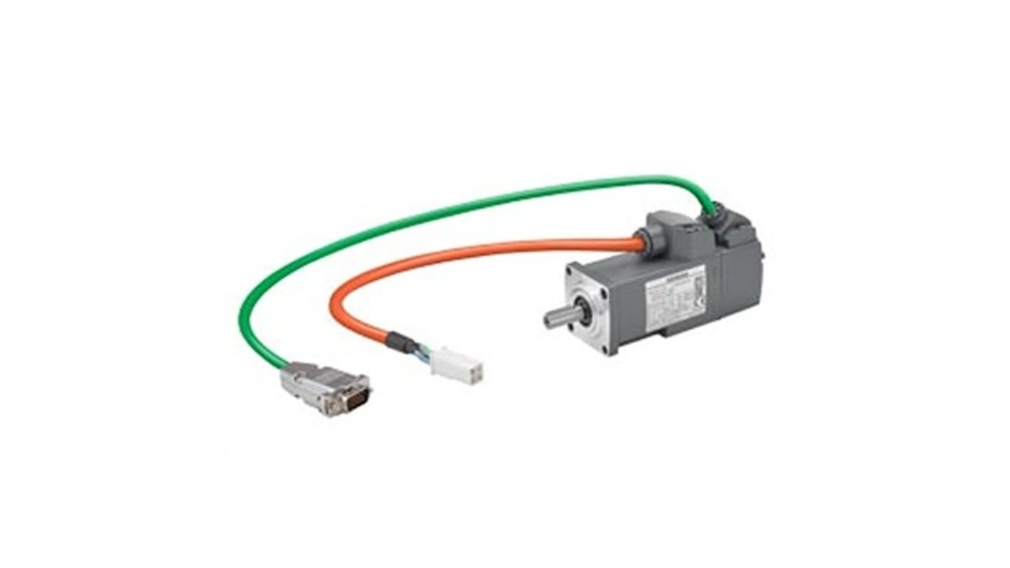 Siemens S-1FL6 Clockwise Synchronous Servo Motor, 0.1 kW, 230 V, Flange Mount Mounting